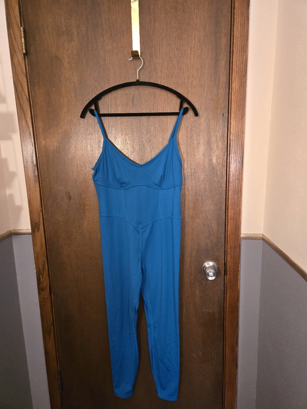 JoyLab Royal Blue Spaghetti Strap Jumpsuit Size Large - Picture 3 of 5